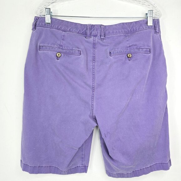 Tommy Bahama Washed Purple Flat Front Chino Shorts - Picture 4 of 9